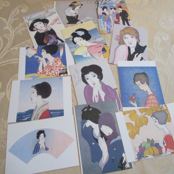 Collection 12 Japanese Post cards - Picture 3 of 7